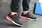 Мужские кроссовки черные с оранжевым Adidas Clima Cool 7773 Мелитополь