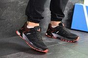 Мужские кроссовки черные с оранжевым Marathon 7667 Мелитополь