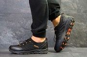 Мужские кроссовки черные с оранжевым Merrell 6537 Мелитополь