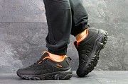 Мужские кроссовки черные с оранжевым Merrell 7075 Мелитополь