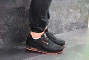 Мужские кроссовки черные с оранжевым Reebok 7735 Мелитополь