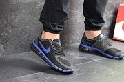 Мужские кроссовки черные с синим Free Run 5.0 7673 Мелитополь