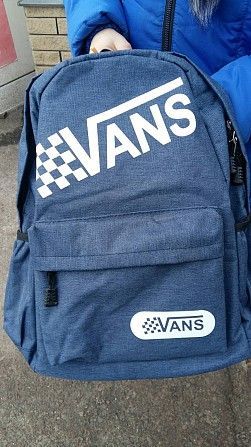 Рюкзак Vans (синий), Для тренировок, путешествий, городской. Кременчуг - изображение 1