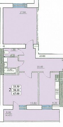 Продам 2 комнатную квартиру на Сахарова 67 кв.м. Одесса - изображение 1
