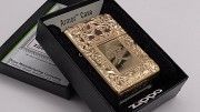 Zippo Lighter Chinese Love Polished Brass Armor Case Одесса