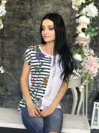 Кофта цветы новая Днепродзержинск - изображение 1