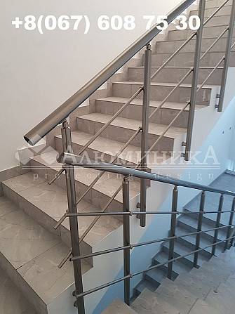 Лестничные перила и ограждения из анодированного алюминия Одесса - изображение 1