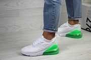 Женские кроссовки белые с салатовым Air Max 270 7815 Мелитополь