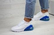 Женские кроссовки белые с синим Air Max 270 7816 Мелитополь