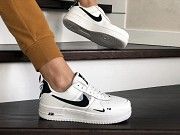 Женские кроссовки белые с черным Air Force 8799 Мелитополь