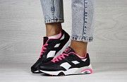 Женские кроссовки черные с розовым Trinomic 8370 Мелитополь
