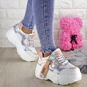 Женские стильные белые кроссовки Sabella 1382 Мелитополь
