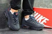Зимние мужские кроссовки темно синие Air Max 95 РП-6345 Мелитополь