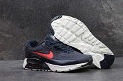 Кроссовки Air Max 1 Ultra Moire темно синие с красным 4016 Мелитополь