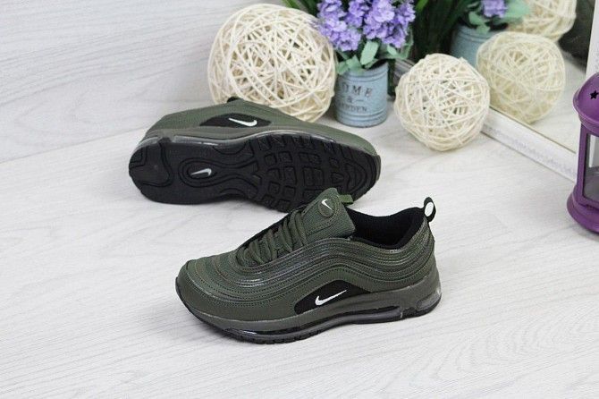 Кроссовки женские темно зеленые Air Max 97 4873 Мелитополь - изображение 1
