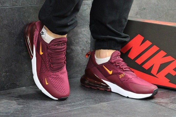 Кроссовки мужские бордовые Air Max 270 5062 Мелитополь - изображение 1