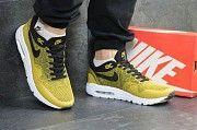 Кроссовки мужские рыжие Air Max 1 Flyknit 4969 Мелитополь