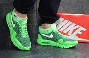 Кроссовки мужские салатовые Air Max 1 Flyknit 4966 Мелитополь