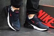 Кроссовки мужские темно синие с красным Air Max 270 5068 Мелитополь