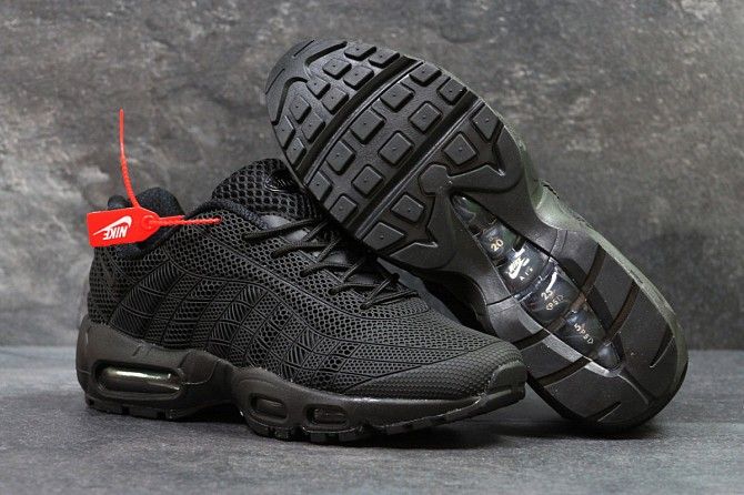 Кроссовки мужские черные Air Max 95 5648 Мелитополь - изображение 1