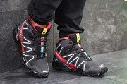 Кроссовки мужские черные с красным Salomon Speedcross 3 6491 Мелитополь