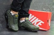 Мужские зимние кроссовки темно зеленые Air Max Tn 6607 Мелитополь
