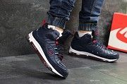 Мужские зимние кроссовки темно синие с белым Air Max 98 6901 Мелитополь