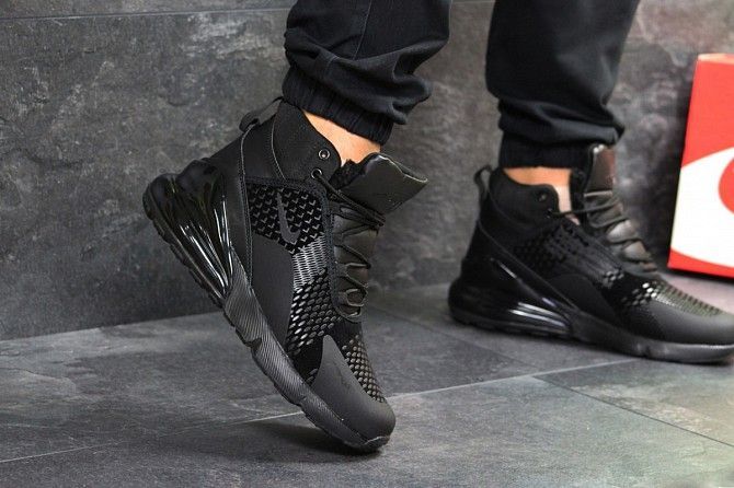 Мужские зимние кроссовки черные Air Max 270 6649 Мелитополь - изображение 1