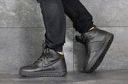 Мужские зимние кроссовки черные Nike Lunar Force 1 8468 Мелитополь