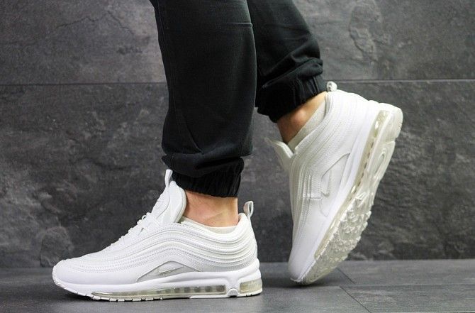 Мужские кроссовки белые Air Max 97 7102 Мелитополь - изображение 1