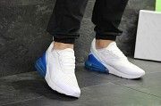 Мужские кроссовки белые с синим Air Max 270 7810 Мелитополь