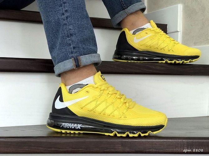 Мужские кроссовки желтые Air Max 2015 8808 Мелитополь - изображение 1