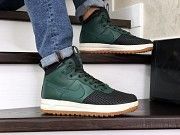 Мужские кроссовки зеленые с черным Lunar Force 1 Duckboot 8785 Мелитополь