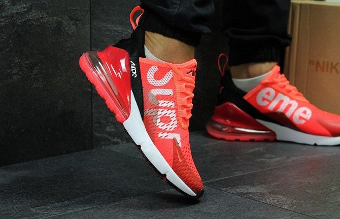 Мужские кроссовки красные Air Max 270 Supreme 5712 Мелитополь - изображение 1