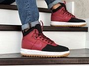 Мужские кроссовки красные с черным Lunar Force 1 Duckboot 8774 Мелитополь