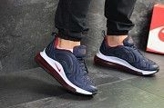 Мужские кроссовки темно синие с белым Air Max 720 7616 Мелитополь