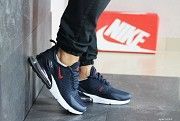 Мужские кроссовки темно синие с красным Air Max 270 8229 Мелитополь