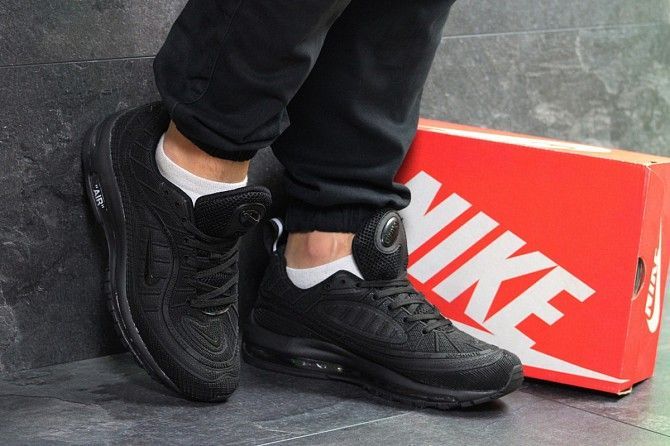 Мужские кроссовки черные Air Max 98 Off White 7056 Мелитополь - изображение 1