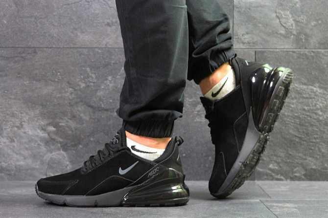 Мужские кроссовки черные с серым Air Max 270 7005 Мелитополь - изображение 1