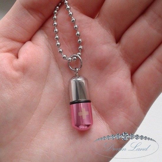 Серебристый кулон из нержавеющей медицинской стали “Капсула с признанием” Червоноград - изображение 1