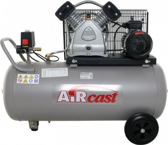 Компрессор AiRcast СБ4/С-100.LB30 ременной двухцилиндровый Винница - изображение 1