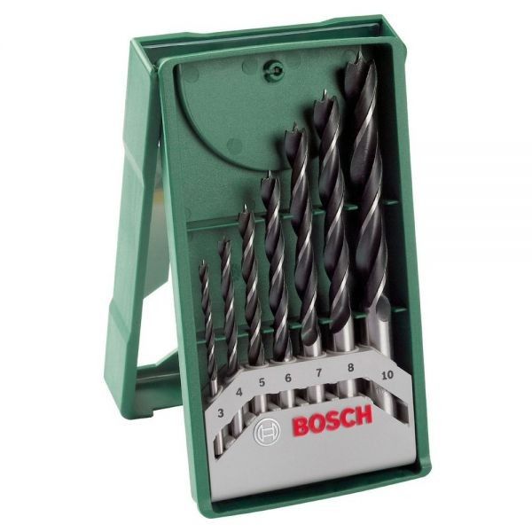 Набор сверл по дереву Bosch (3-10мм, 7 шт) Винница - изображение 1