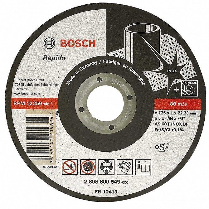 Круг отрезной Bosch (125х22,2 мм) по металлу Винница - изображение 1