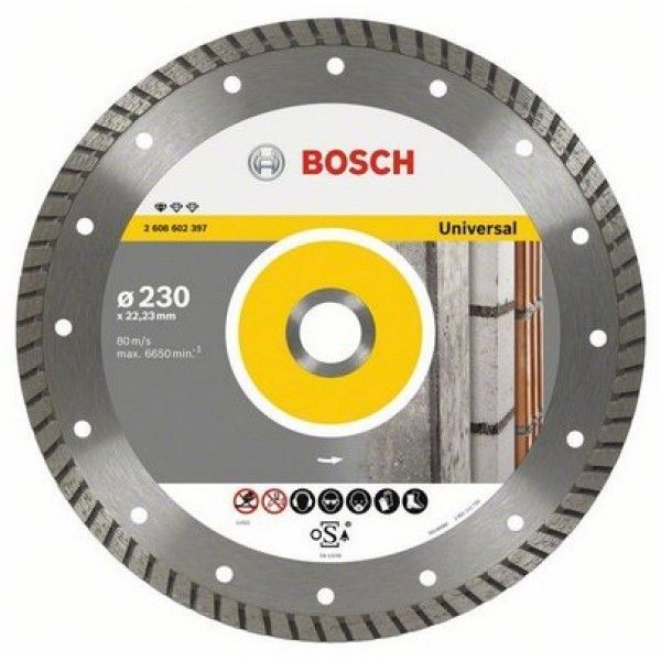Диск алмазный Bosch Standard for Universal Turbo (125х22.2 мм) для УШМ Винница - изображение 1