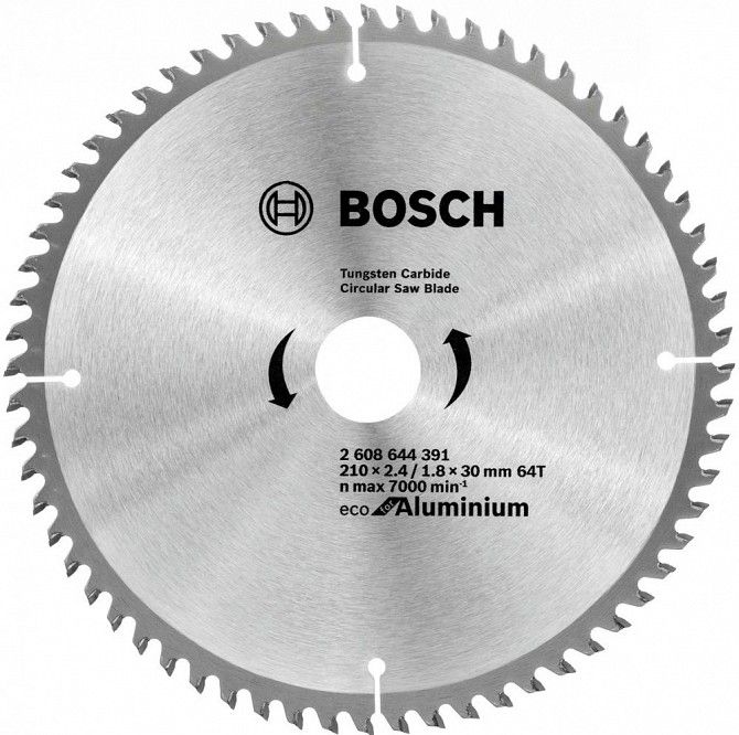 Диск пильный Bosch Eco for Aluminium 210х30мм Z64, алюминий Винница - изображение 1