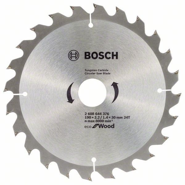 Диск пильный Bosch ЕСО for Wood 190х30мм Z24, дерево Винница - изображение 1