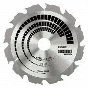 Диск пильный Bosch Construct Wood 190х30 Z12, дерево Винница