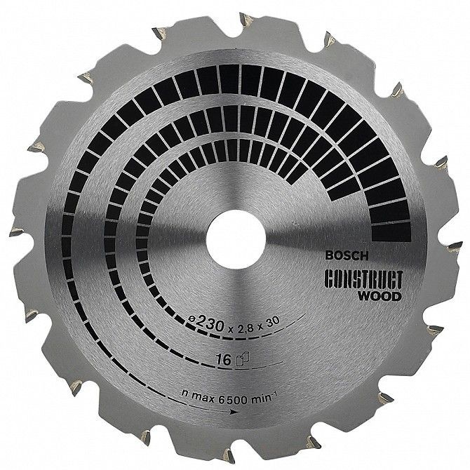Диск пильный Bosch Construct Wood 160х20/16 мм Z12, дерево Винница - изображение 1