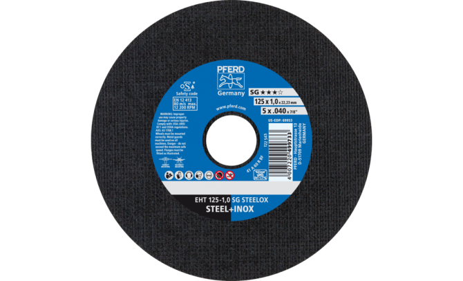 Круг отрезной Pferd SG-ELASTIC 125*1*22 нержавеющая сталь Винница - изображение 1