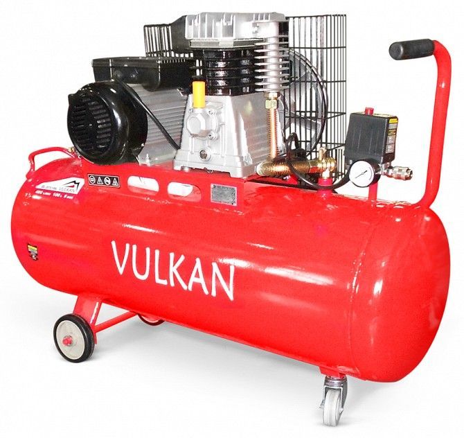 Компрессор воздушный VULKAN IBL 2070Y ременной 100L 2,2 кВт Винница - изображение 1